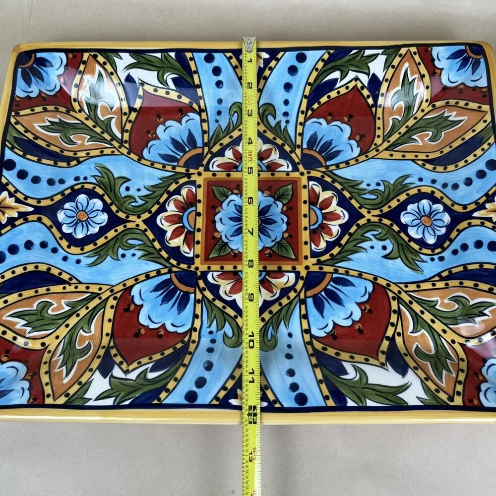 ESPANA Tabletops‎ Unlimited LA BARCA Rectangular Serving Platter 16X12” Mint